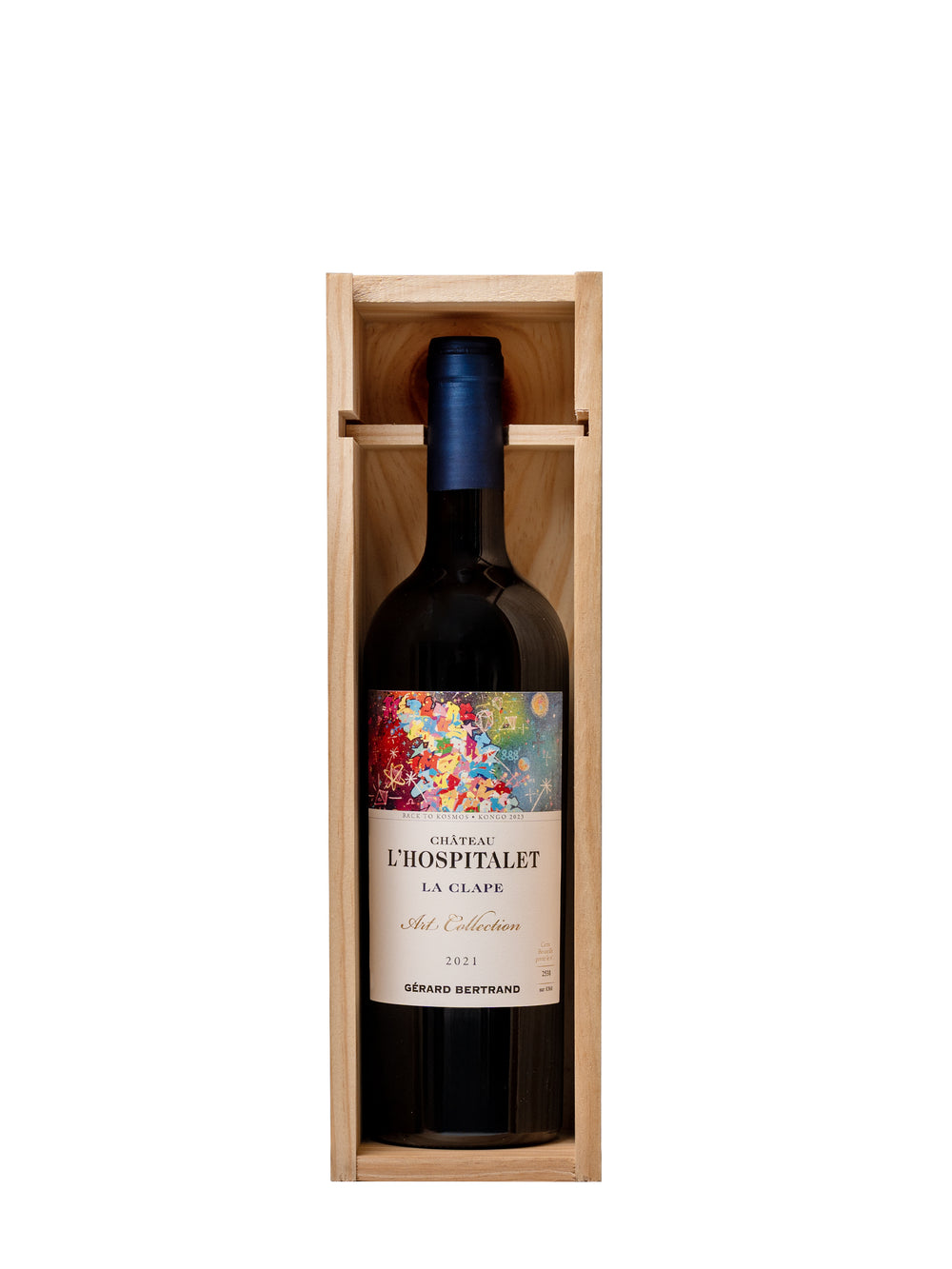 CHÂTEAU L’HOSPITALET ART COLLECTION Coffret 75cl 2021 -  « BACK TO COSMOS » CYRIL KONGO