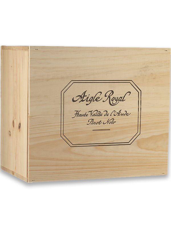 Aigle Royal Pinot Noir IGP Haute Vallée de l'Aude 2018 Caisse bois 6 Bouteilles 75cl